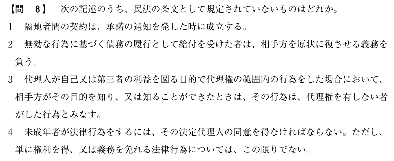 令和6年度 宅建試験 問8の問題(原本の画像)